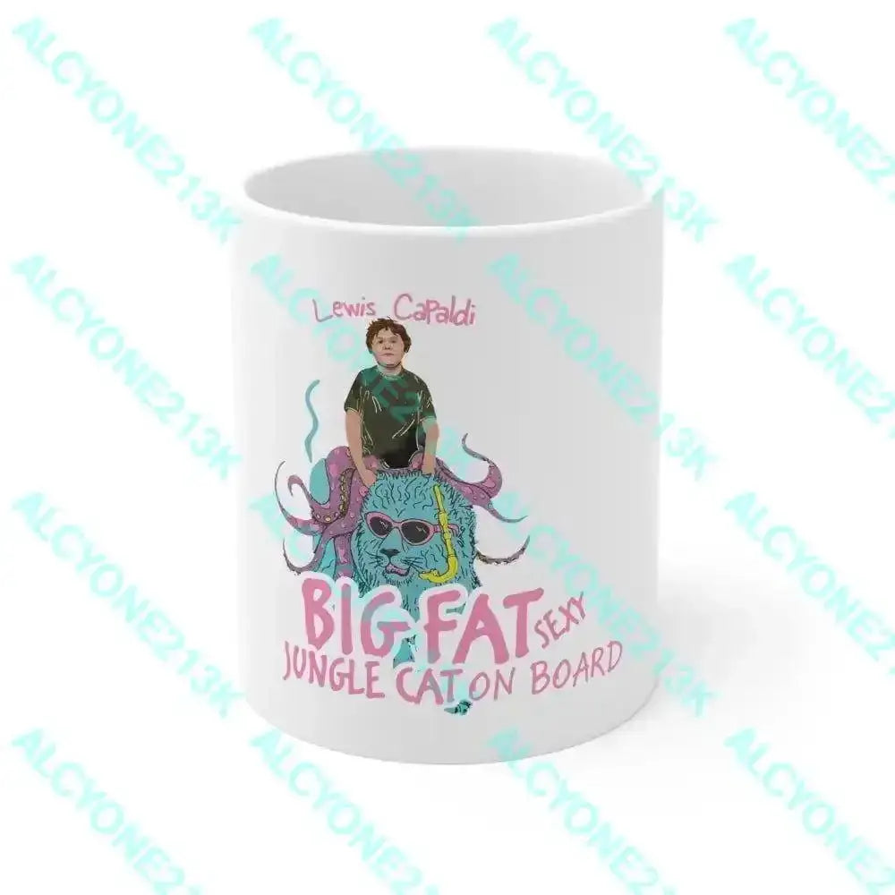 Lewis Capaldi Mug - 11oz White Ceramic Cup for Music Lovers - Alcyone213k - 