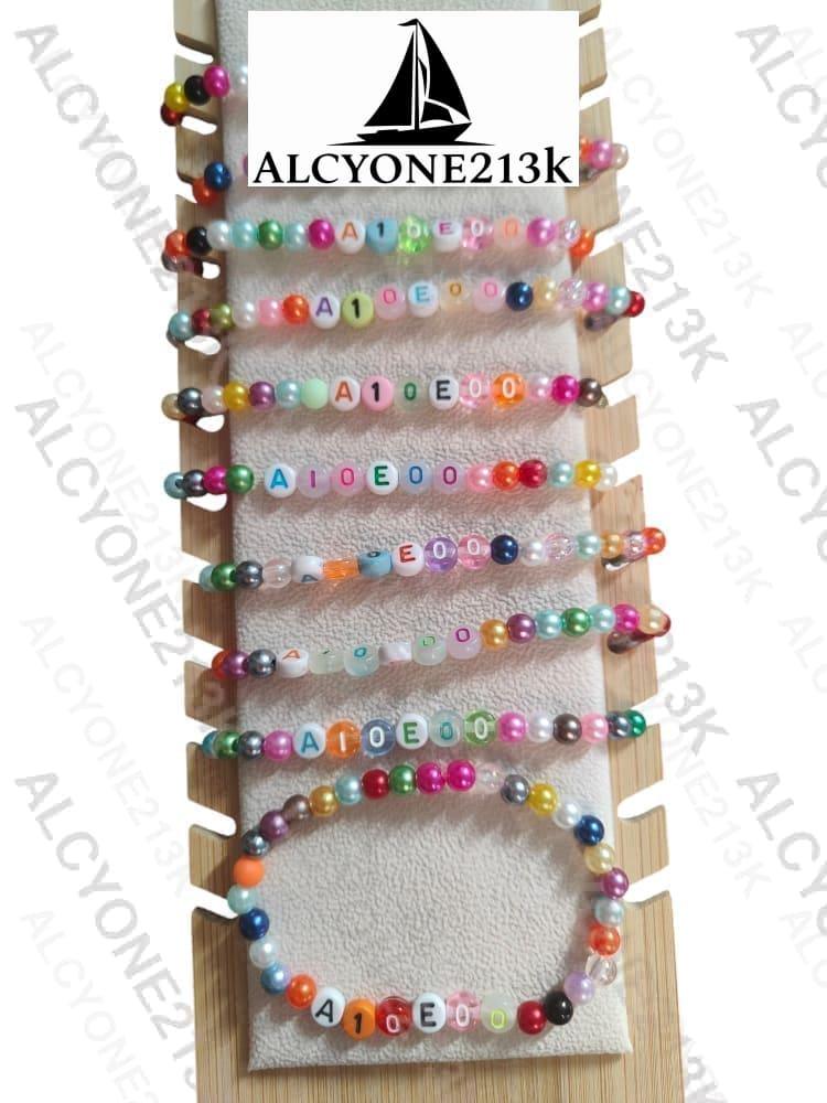 Lewis Capaldi Mystery Bracelets Pack of 10 | Colorful Alphabet Beads Bracelet Alcyone213k