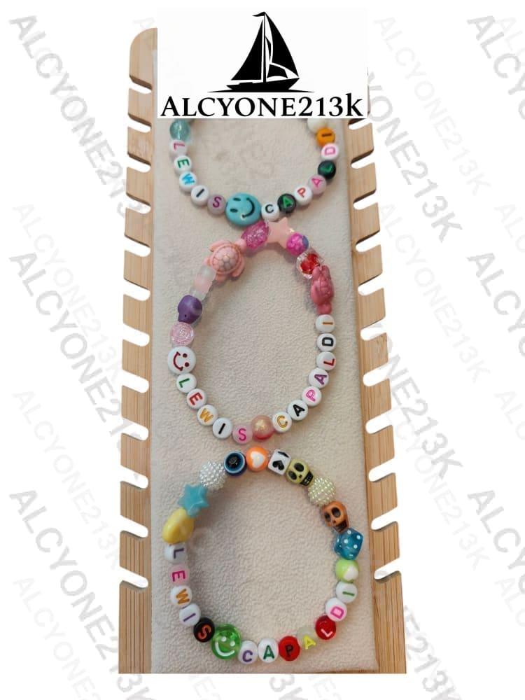 Lewis Capaldi Mystery Bracelets Pack of 10 | Colorful Alphabet Beads Bracelet Alcyone213k