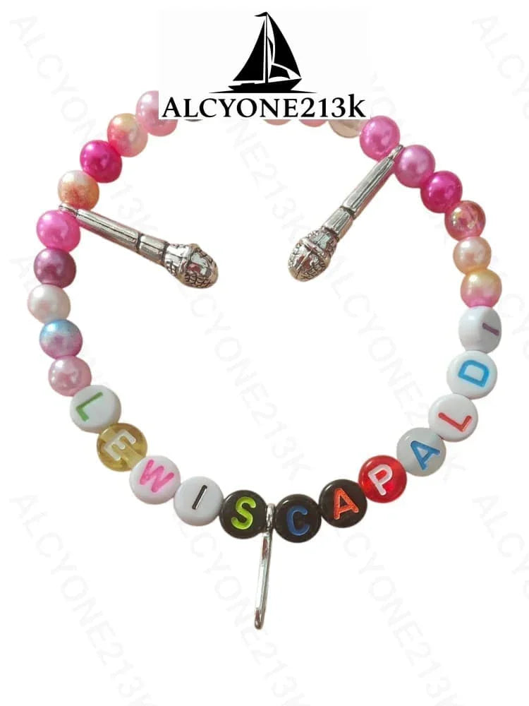 Lewis Capaldi Mystery Bracelets Pack of 10 | Colorful Alphabet Beads Bracelet Alcyone213k