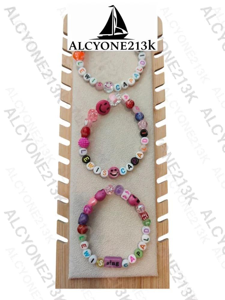 Lewis Capaldi Mystery Bracelets Pack of 10 | Colorful Alphabet Beads Bracelet Alcyone213k