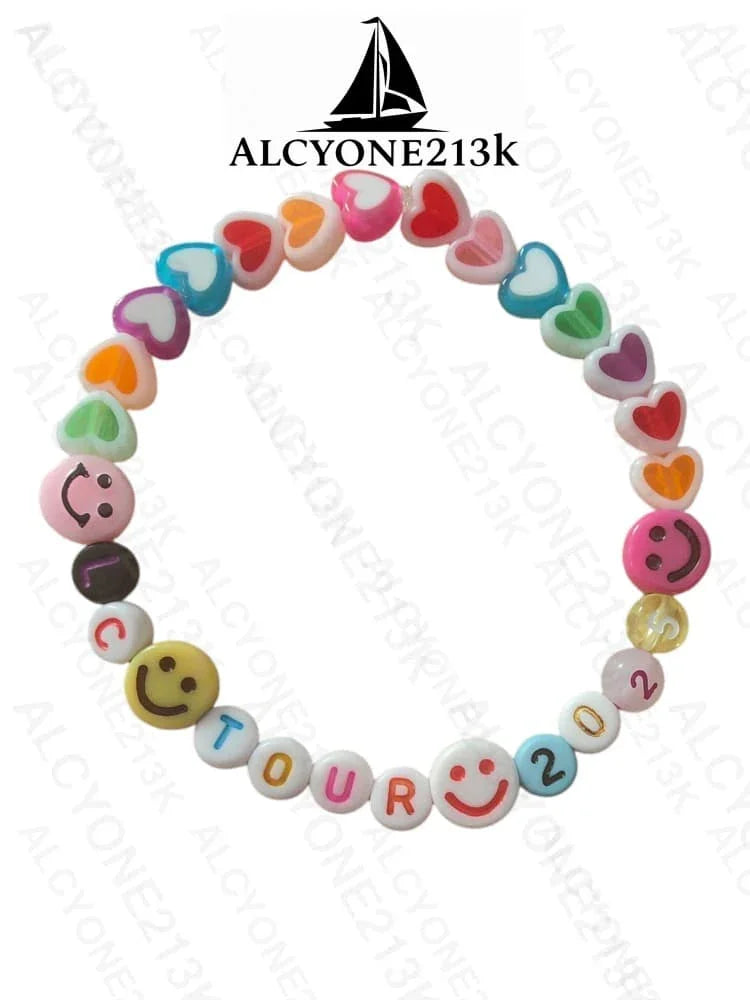 Lewis Capaldi Mystery Bracelets Pack of 10 | Colorful Alphabet Beads Bracelet Alcyone213k