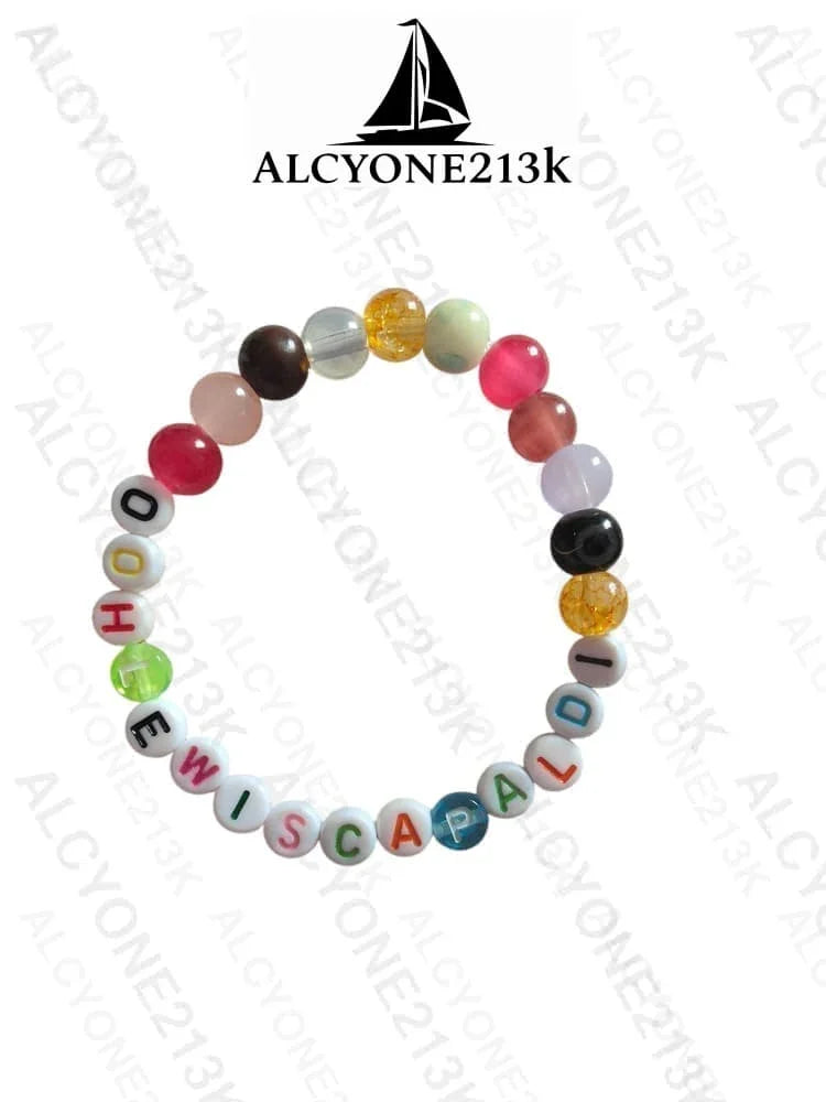 Lewis Capaldi Mystery Bracelets Pack of 10 | Colorful Alphabet Beads Bracelet Alcyone213k