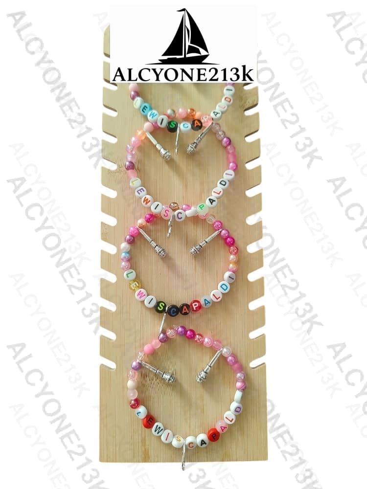 Lewis Capaldi Mystery Bracelets Pack of 10 | Colorful Alphabet Beads Bracelet Alcyone213k
