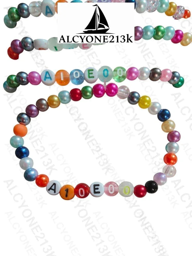 Lewis Capaldi Mystery Bracelets Pack of 10 | Colorful Alphabet Beads Bracelet Alcyone213k