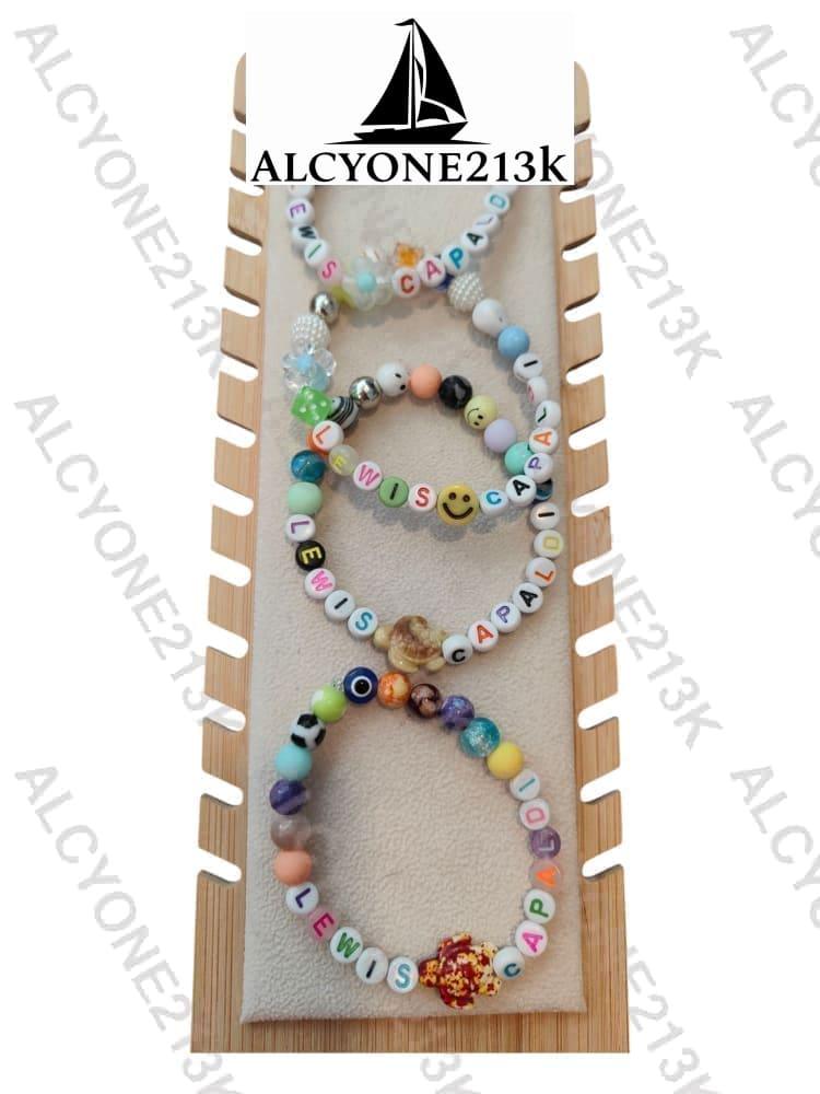Lewis Capaldi Mystery Bracelets Pack of 10 | Colorful Alphabet Beads Bracelet Alcyone213k