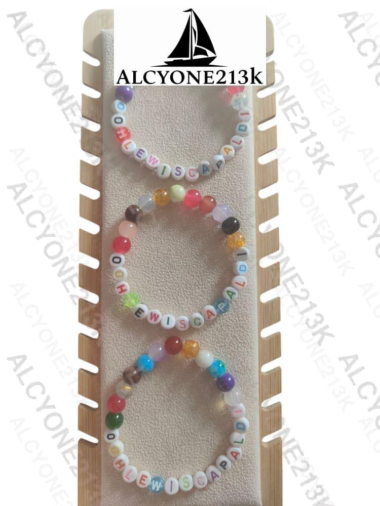 Lewis Capaldi Mystery Bracelets Pack of 10 | Colorful Alphabet Beads Bracelet Alcyone213k