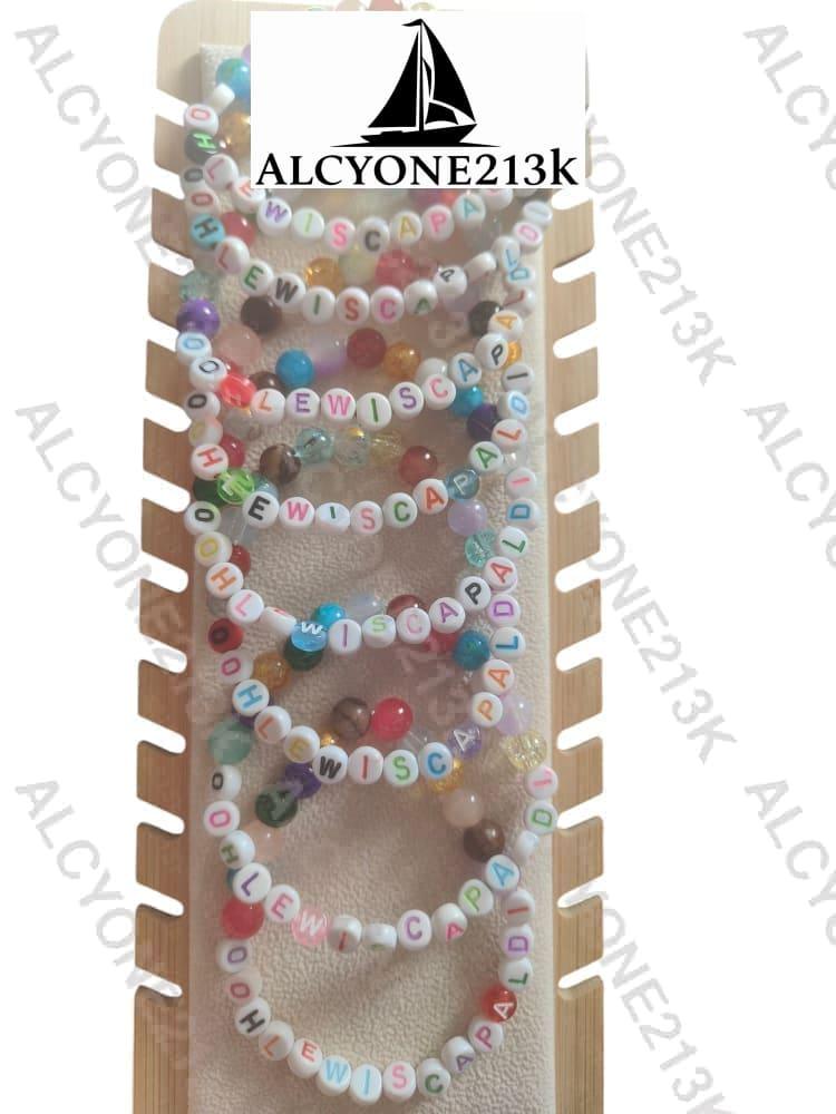 Lewis Capaldi Mystery Bracelets Pack of 10 | Colorful Alphabet Beads Bracelet Alcyone213k