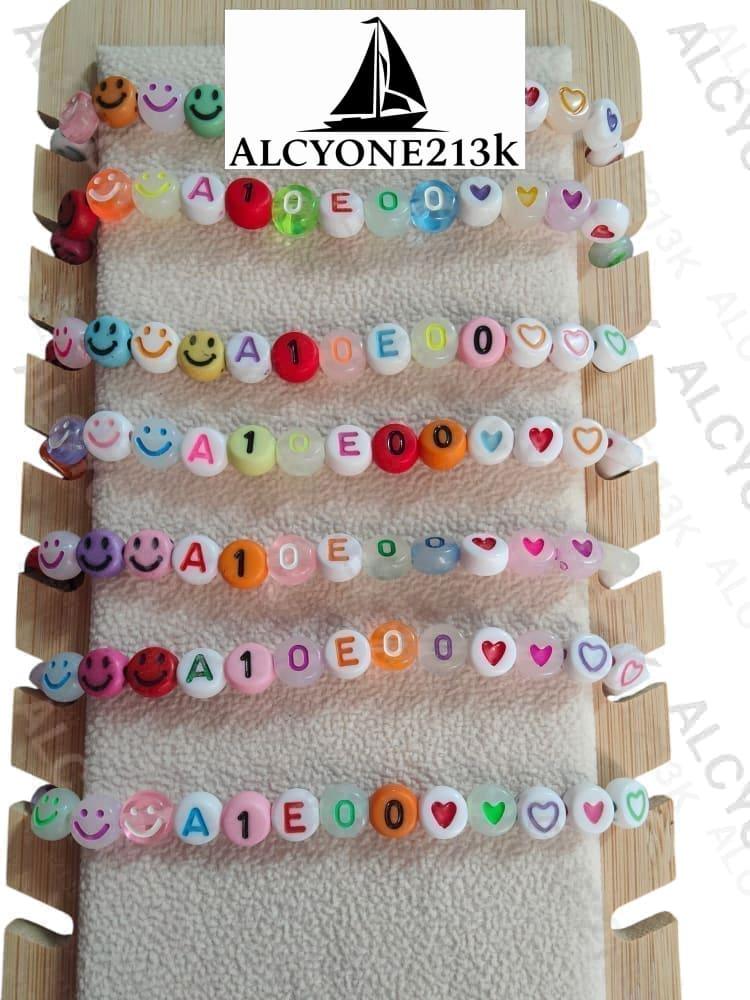 Lewis Capaldi Mystery Bracelets Pack of 10 | Colorful Alphabet Beads Bracelet Alcyone213k