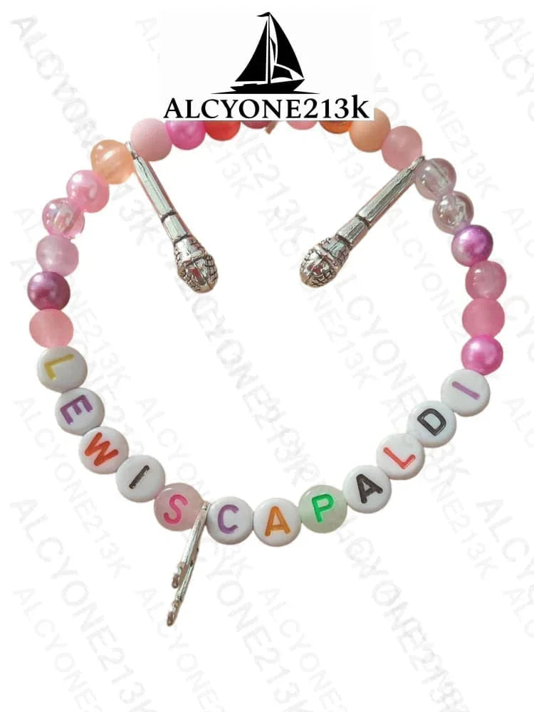 Lewis Capaldi Mystery Bracelets Pack of 10 | Colorful Alphabet Beads Bracelet Alcyone213k