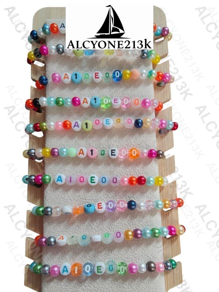 Lewis Capaldi Mystery Bracelets Pack of 10 | Colorful Alphabet Beads Bracelet Alcyone213k