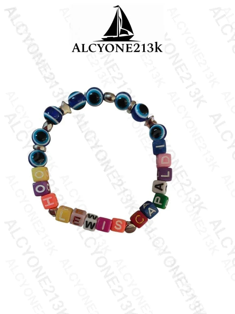 Lewis Capaldi Mystery Bracelets Pack of 10 | Colorful Alphabet Beads Bracelet Alcyone213k
