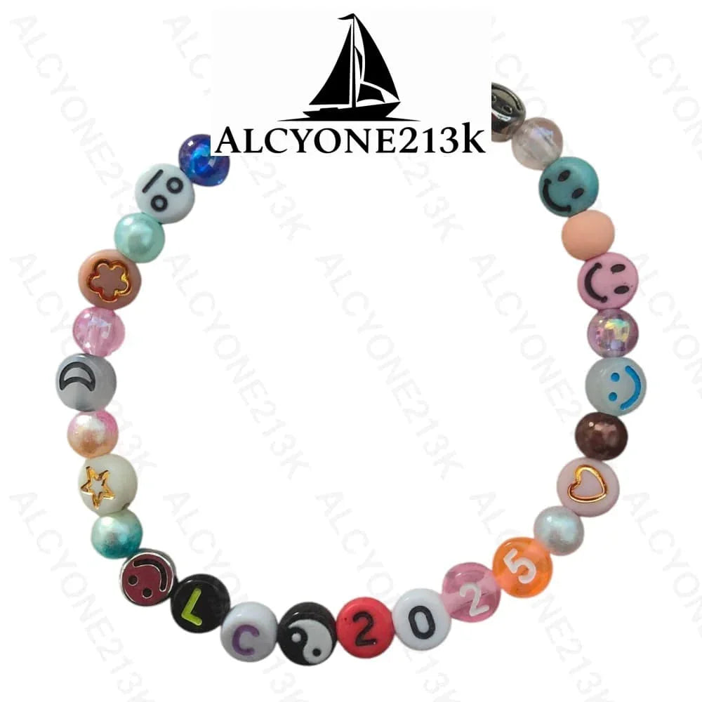Lewis Capaldi Mystery Bracelets Pack of 10 | Colorful Alphabet Beads Bracelet Alcyone213k