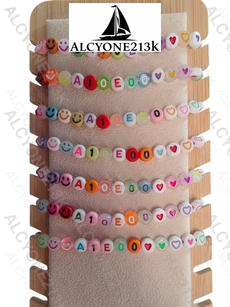 Lewis Capaldi Mystery Bracelets Pack of 10 | Colorful Alphabet Beads Bracelet Alcyone213k