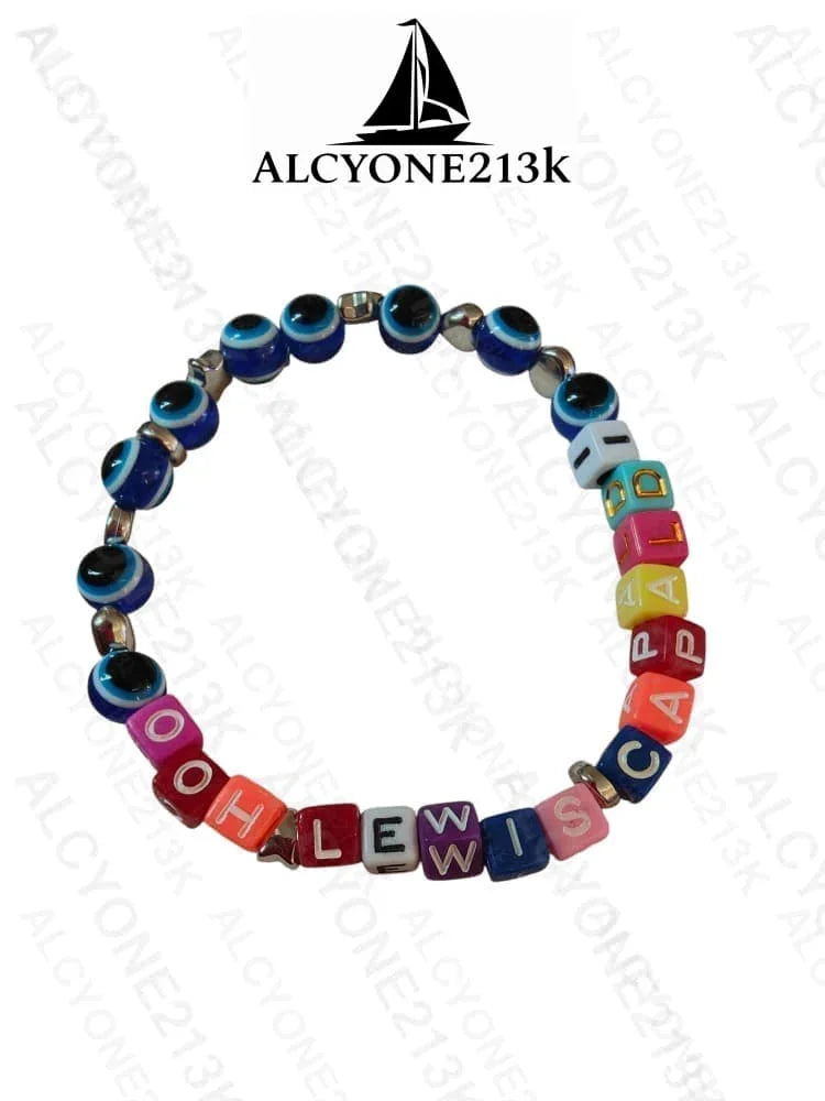 Lewis Capaldi Mystery Bracelets Pack of 10 | Colorful Alphabet Beads Bracelet Alcyone213k