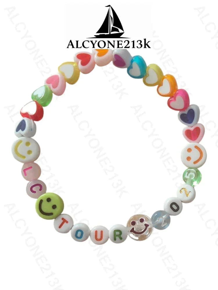 Lewis Capaldi Mystery Bracelets Pack of 10 | Colorful Alphabet Beads Bracelet Alcyone213k