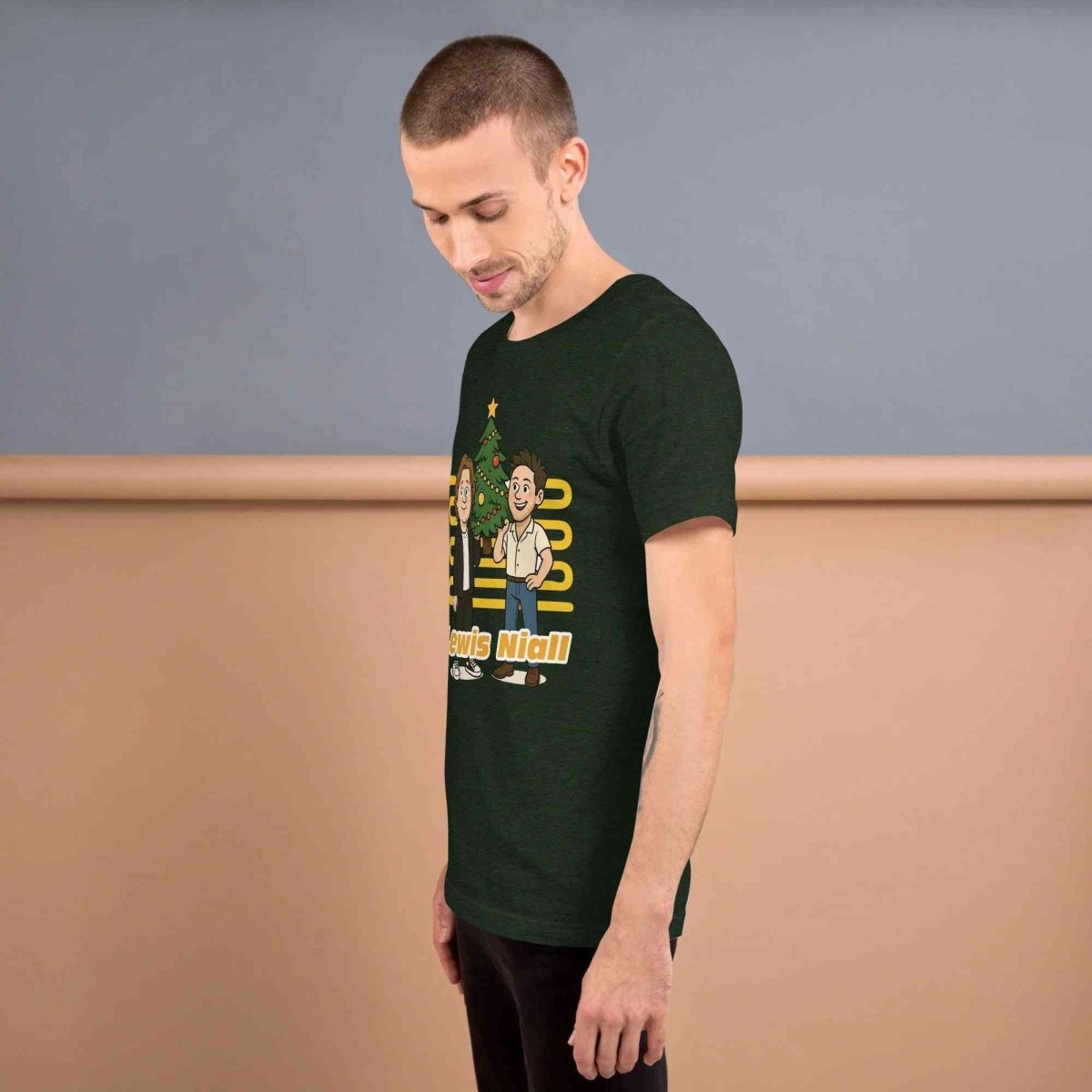 Lewis Capaldi & Niall Horan Christmas T-Shirt | Unisex Cotton Blend Festive Tee Alcyone213k