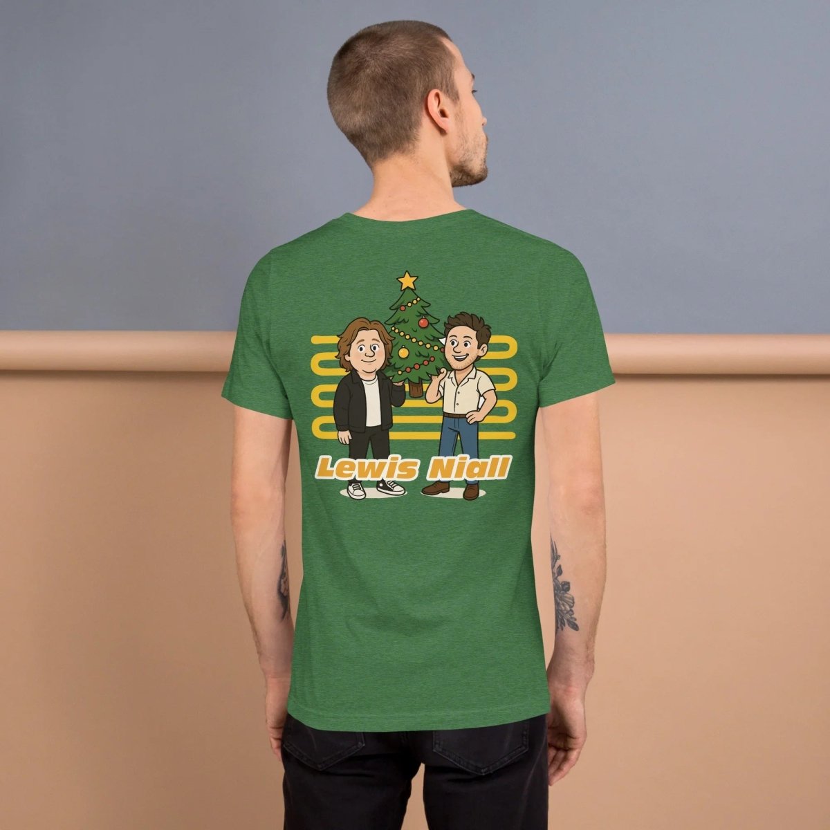 Lewis Capaldi & Niall Horan Christmas T-Shirt | Unisex Cotton Blend Festive Tee Alcyone213k