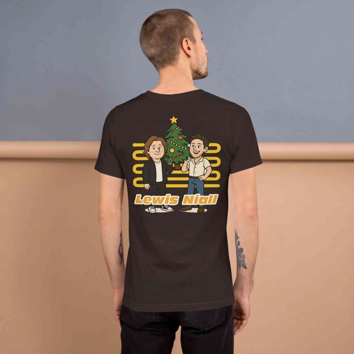 Lewis Capaldi & Niall Horan Christmas T-Shirt | Unisex Cotton Blend Festive Tee Alcyone213k