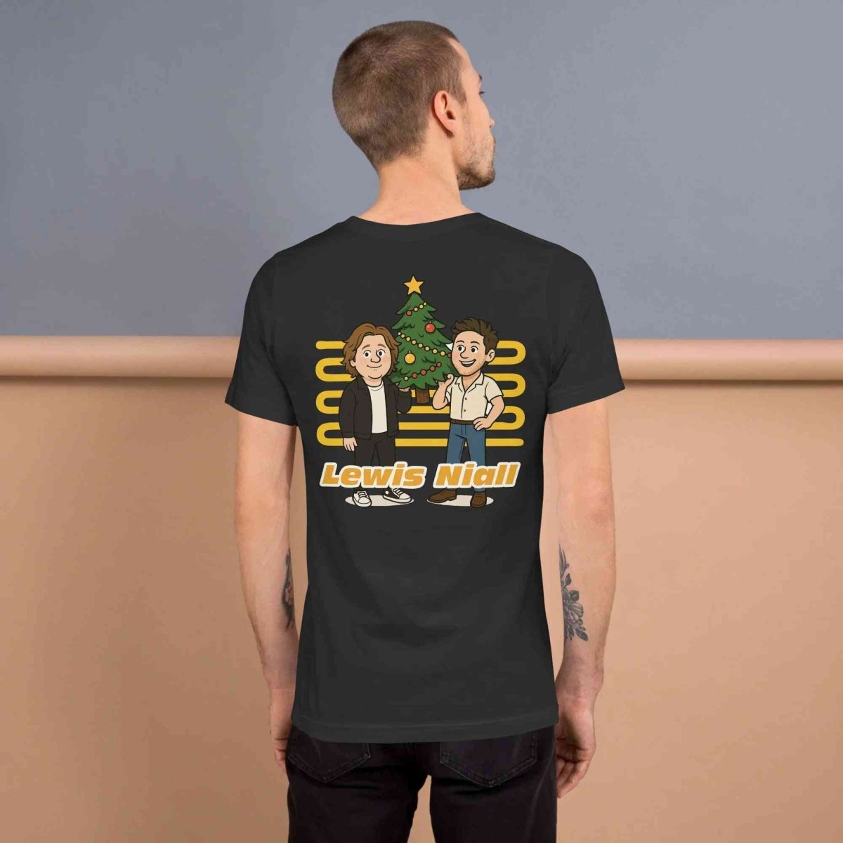 Lewis Capaldi & Niall Horan Christmas T-Shirt | Unisex Cotton Blend Festive Tee Alcyone213k