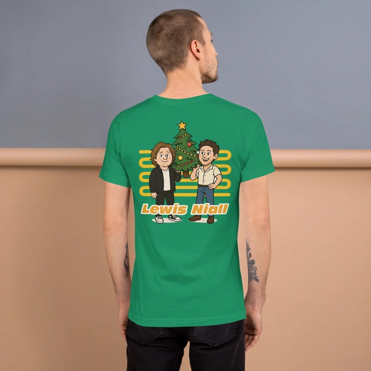 Lewis Capaldi & Niall Horan Christmas T-Shirt | Unisex Cotton Blend Festive Tee Alcyone213k