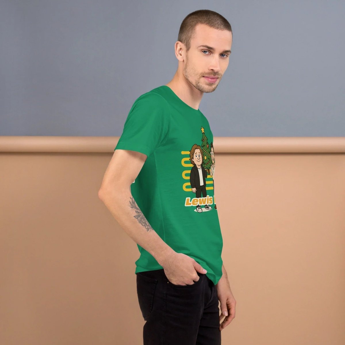 Lewis Capaldi & Niall Horan Christmas T-Shirt | Unisex Cotton Blend Festive Tee Alcyone213k