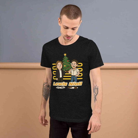 Lewis Capaldi & Niall Horan Christmas T-Shirt | Unisex Cotton Blend Festive Tee Alcyone213k