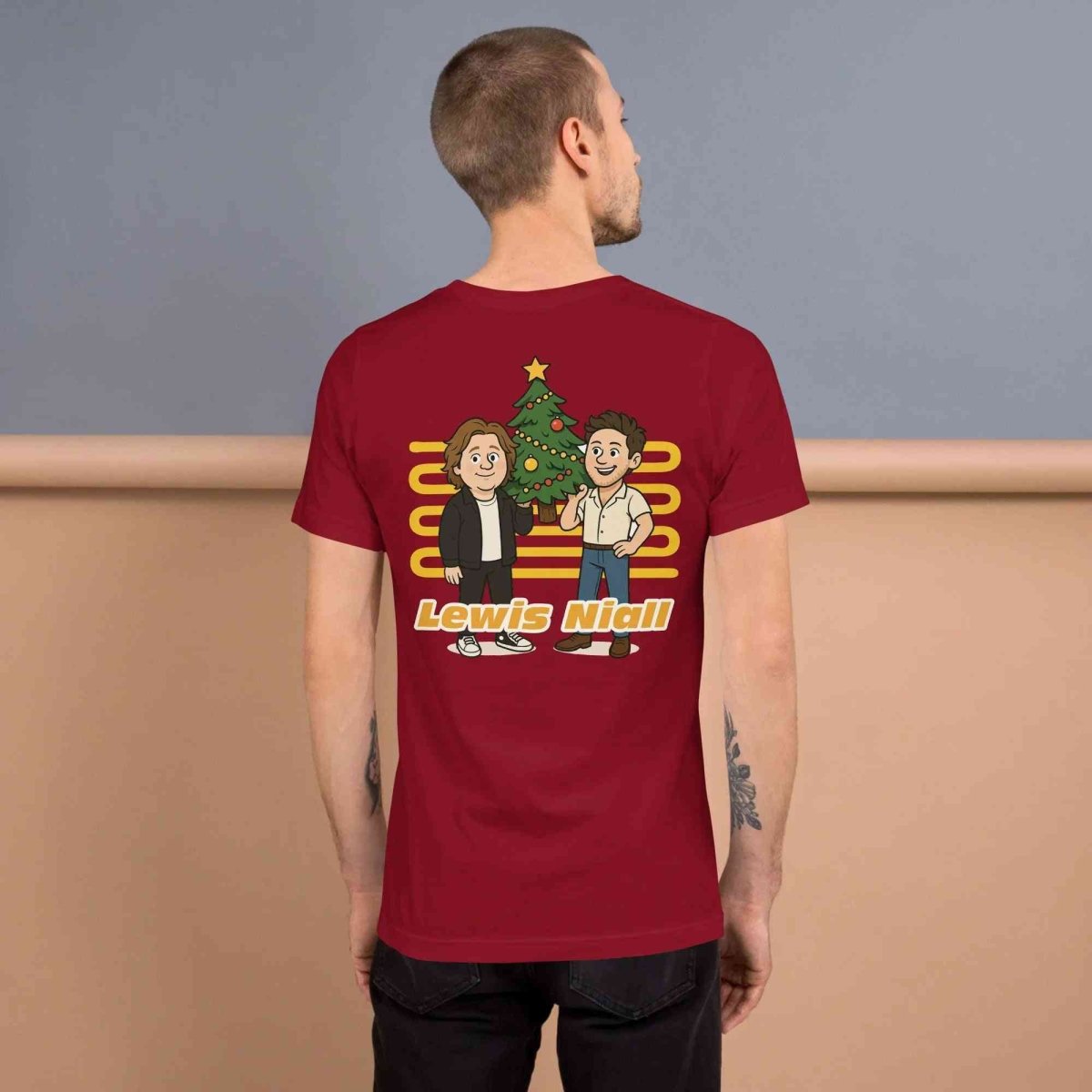 Lewis Capaldi & Niall Horan Christmas T-Shirt | Unisex Cotton Blend Festive Tee Alcyone213k