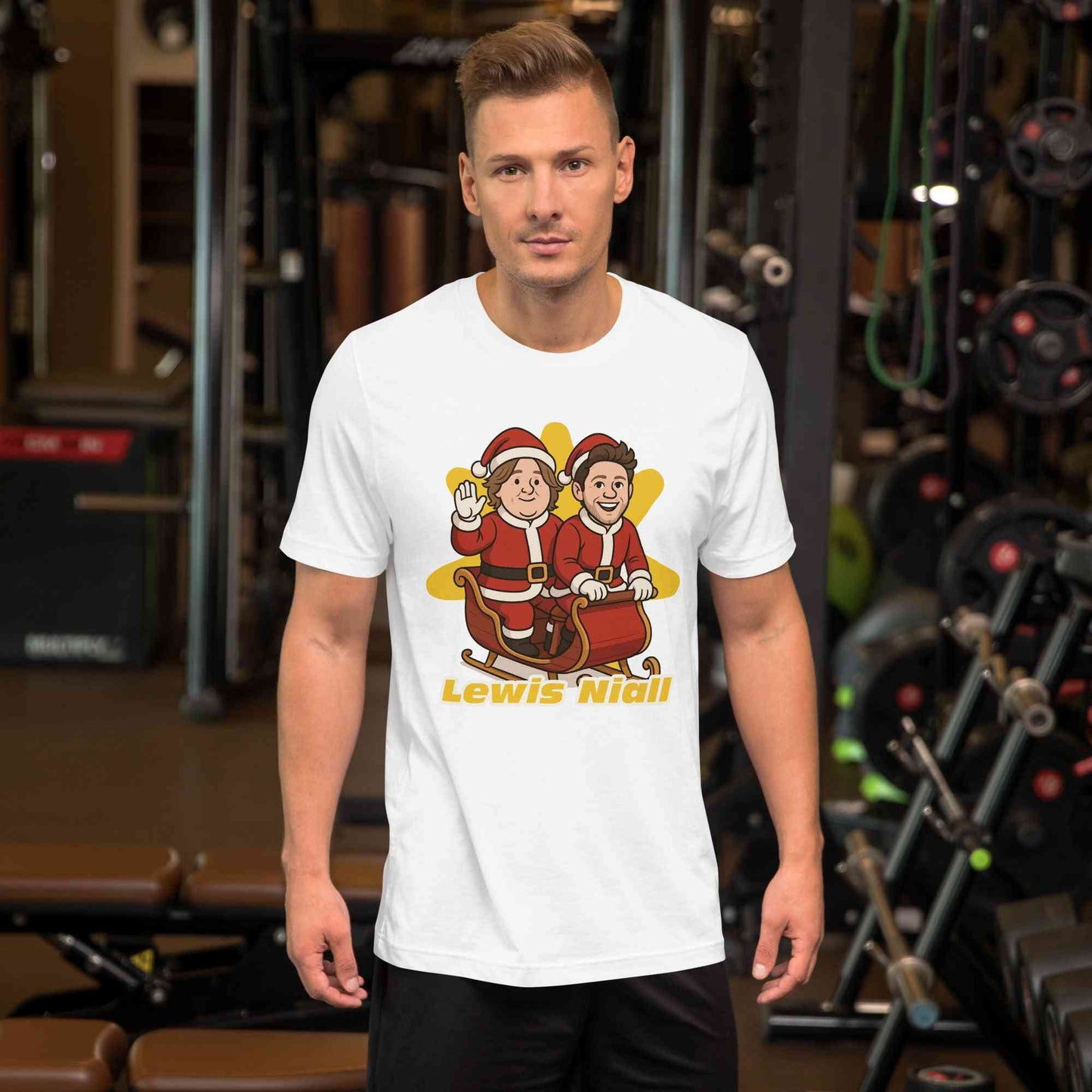 Lewis Capaldi & Niall Horan Christmas T-Shirt - Unisex Cotton Holiday Tee Alcyone213k