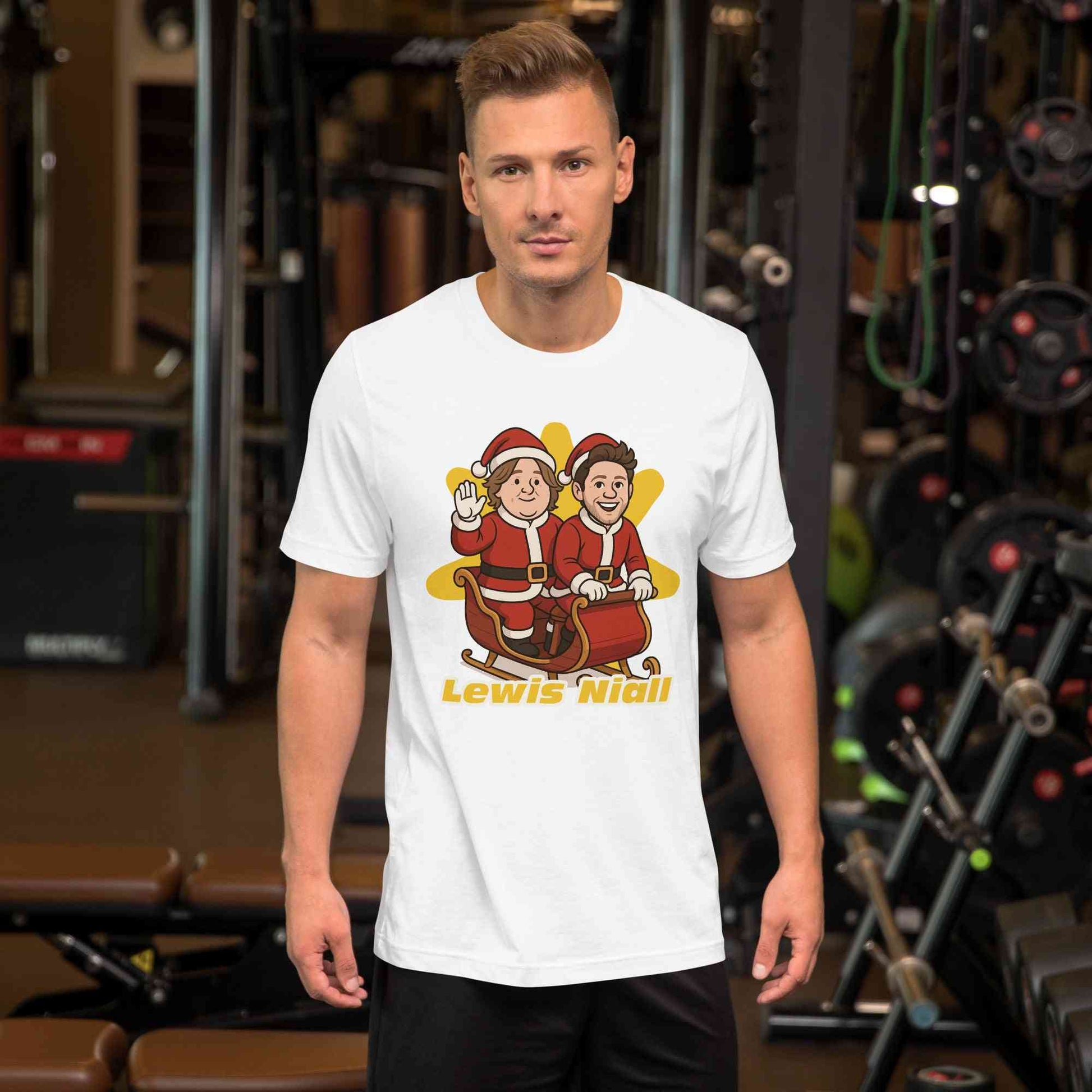 Lewis Capaldi & Niall Horan Christmas T-Shirt - Unisex Cotton Holiday Tee Alcyone213k