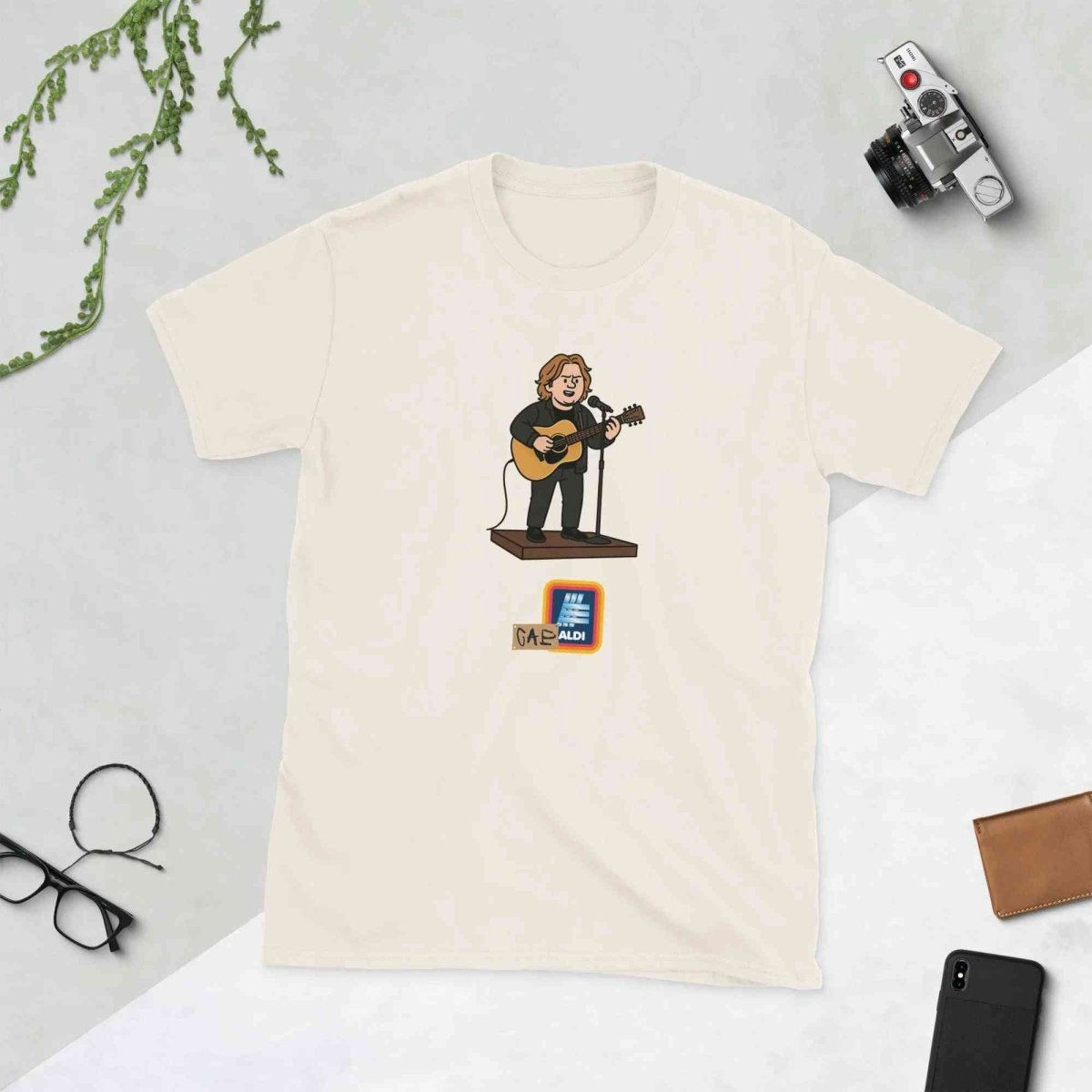 Lewis Capaldi Shirt - Unisex Cotton Short-Sleeve Tee with Capaldi Aldi Design T-shirt Alcyone213k