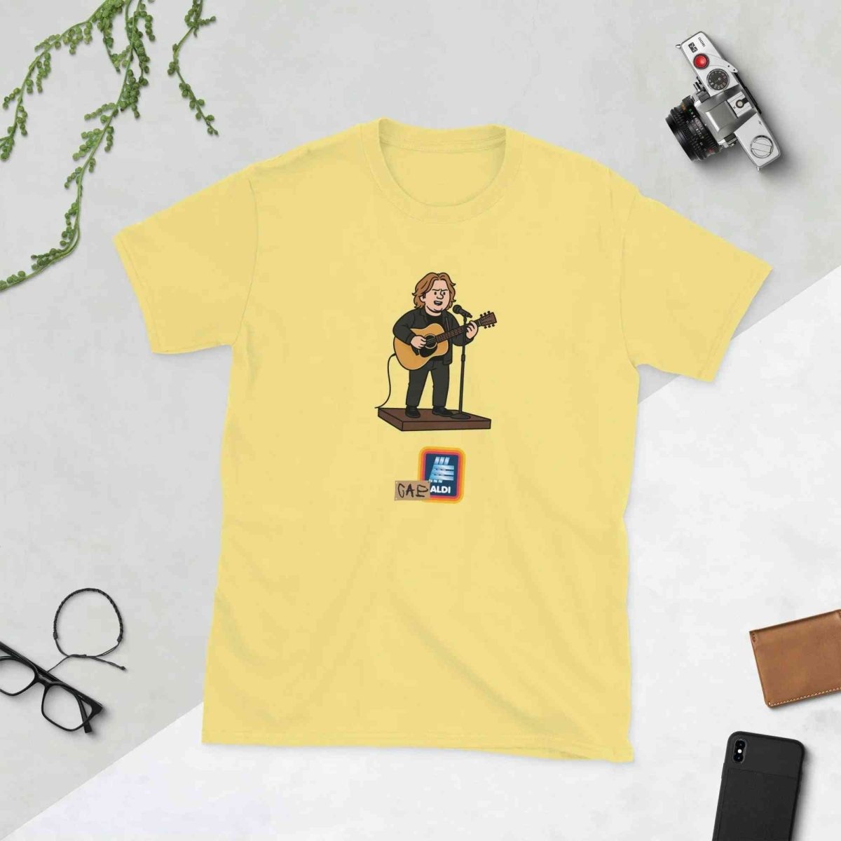 Lewis Capaldi Shirt - Unisex Cotton Short-Sleeve Tee with Capaldi Aldi Design T-shirt Alcyone213k