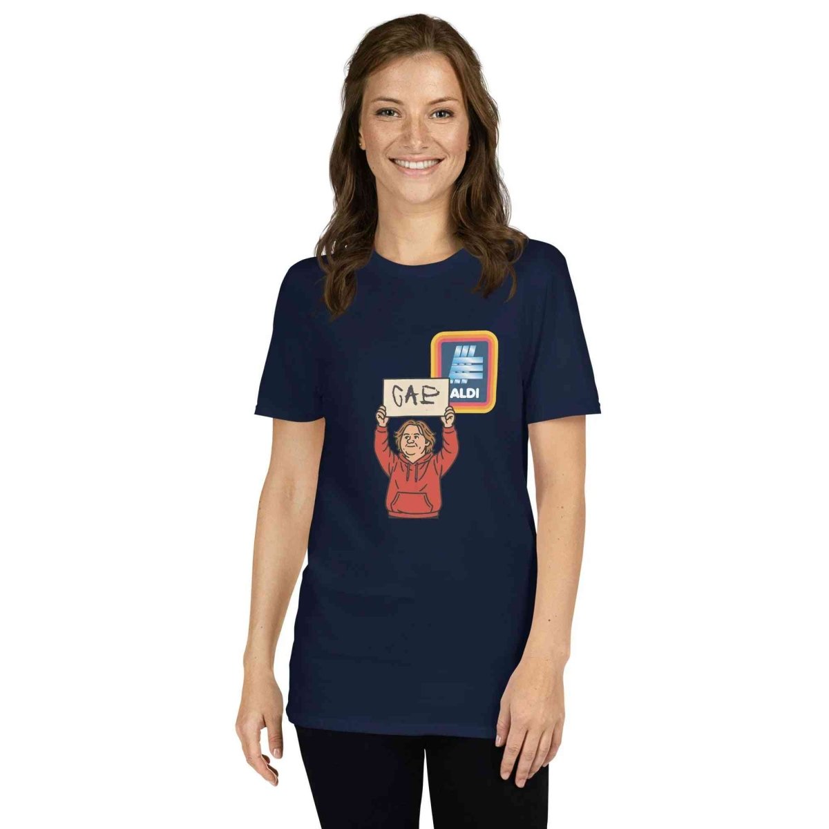 Lewis Capaldi "Capaldi On A Aldi" Cotton T-Shirt | Unisex Short-Sleeve Tee T-shirt Alcyone213k