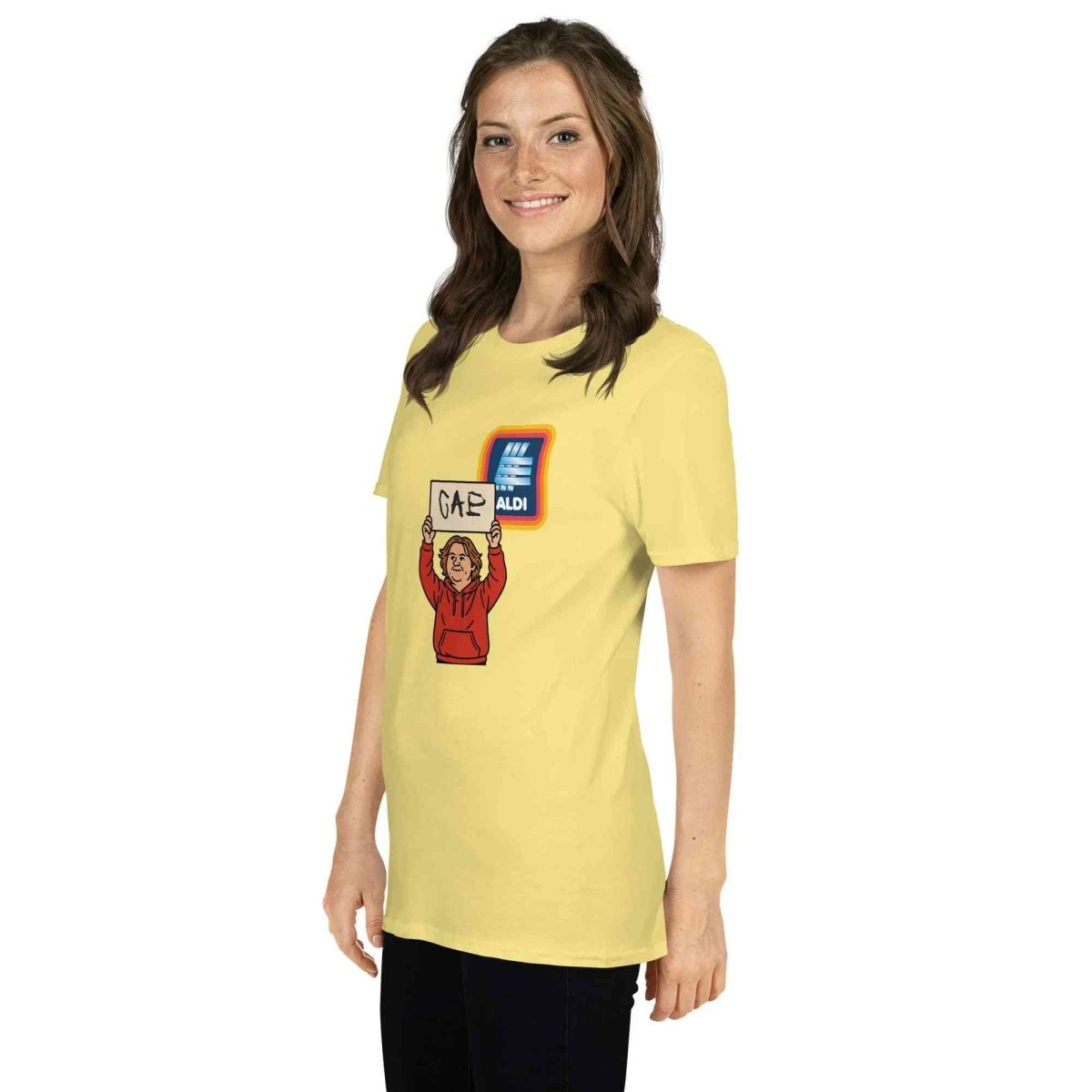 Lewis Capaldi "Capaldi On A Aldi" Cotton T-Shirt | Unisex Short-Sleeve Tee T-shirt Alcyone213k