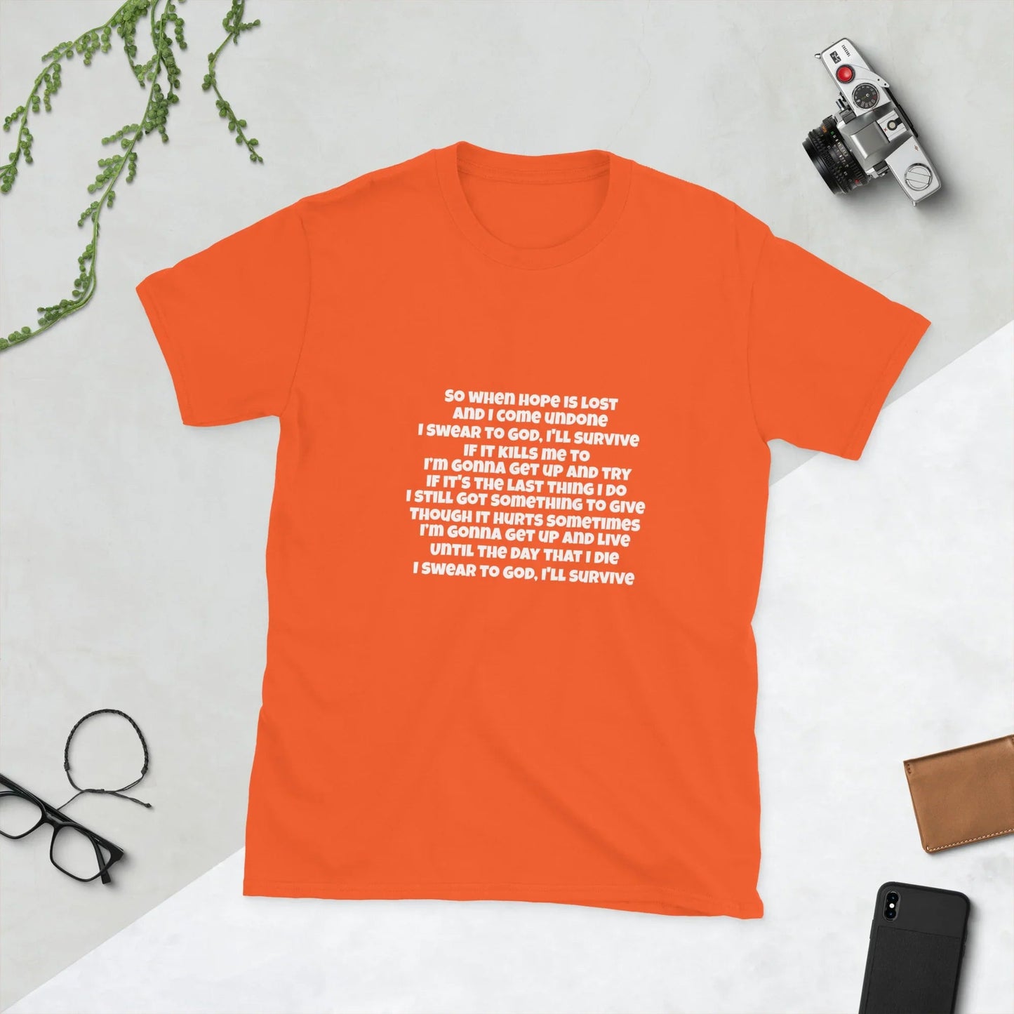 Lewis Capaldi Survive Lyrics T-Shirt | Unisex Cotton Music Apparel T-shirt Alcyone213k