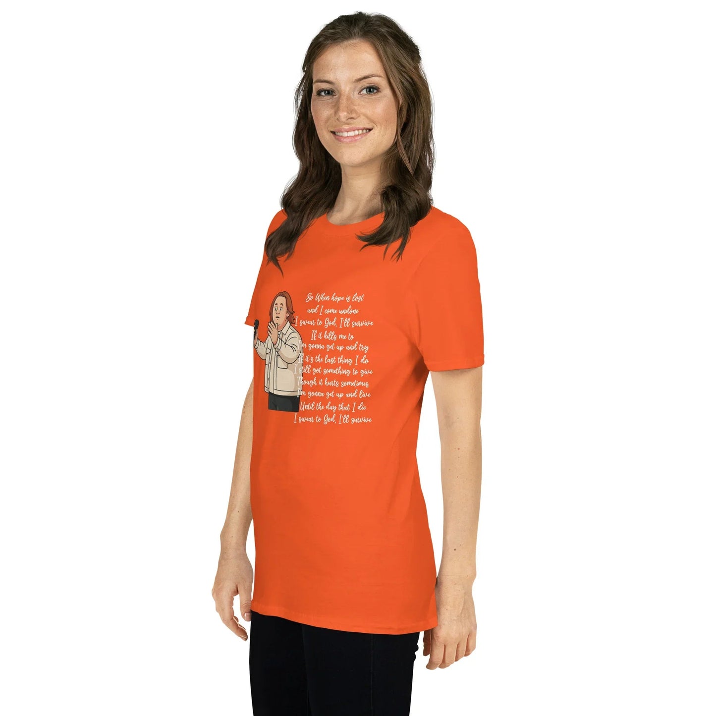 Lewis Capaldi Survive Lyrics T-Shirt – Unisex Cotton Blend T-shirt Alcyone213k