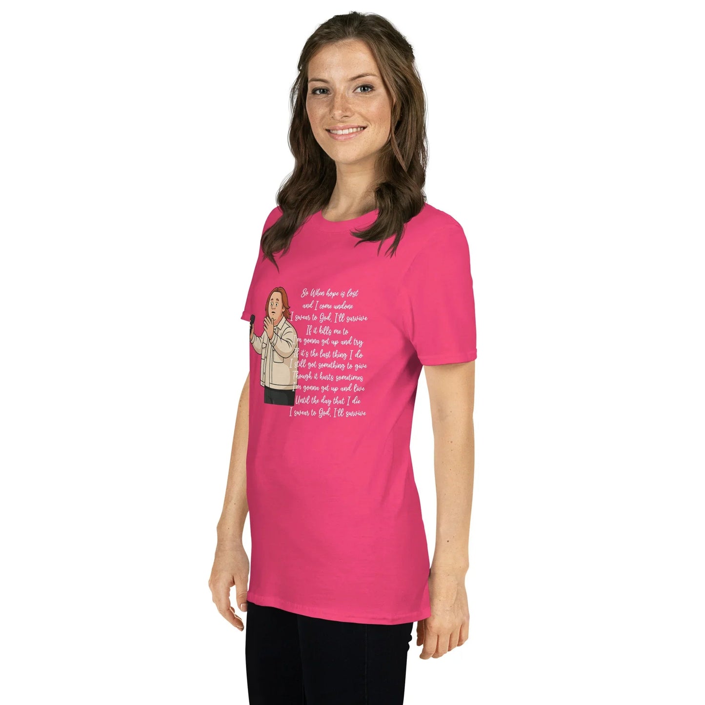 Lewis Capaldi Survive Lyrics T-Shirt – Unisex Cotton Blend T-shirt Alcyone213k