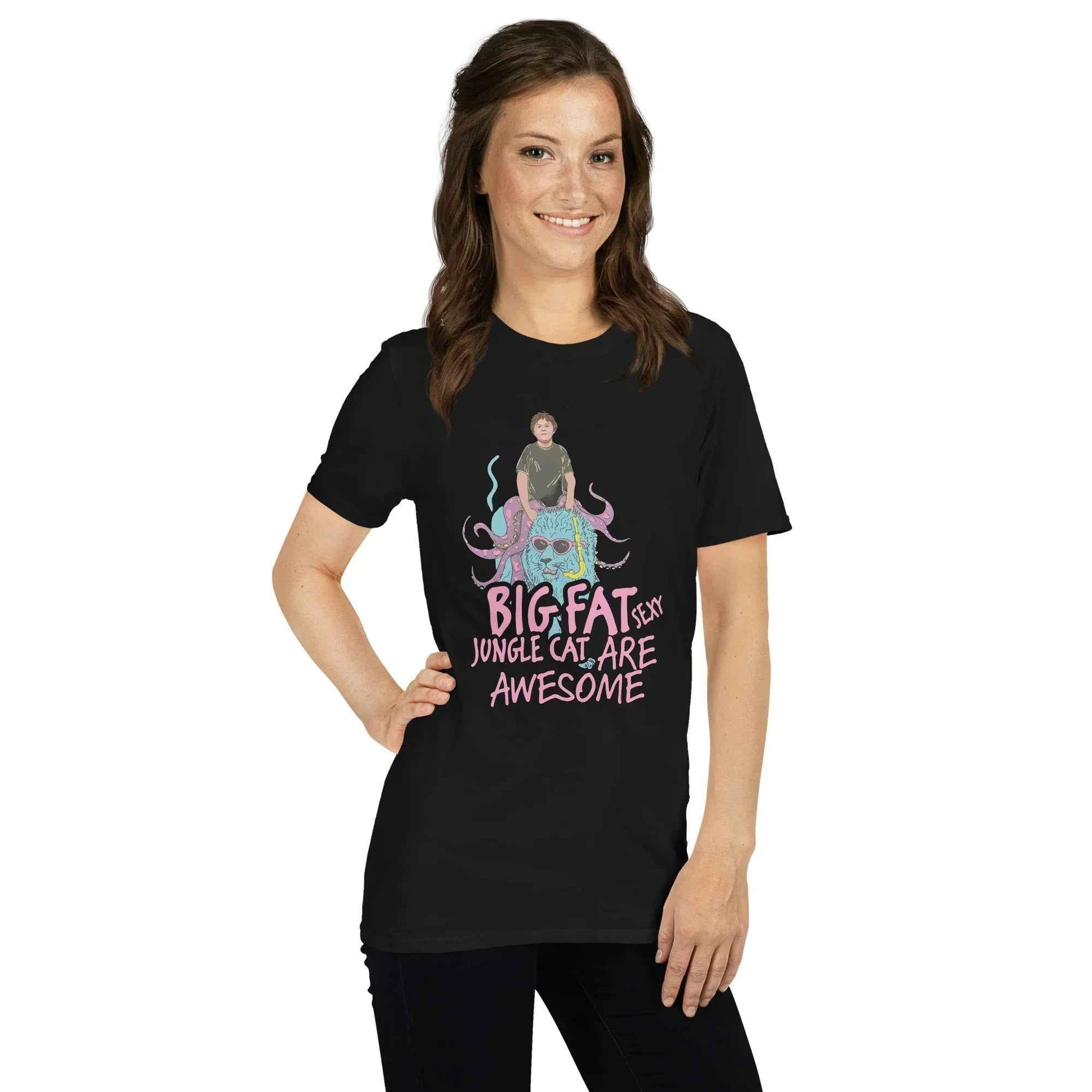 Lewis Capaldi "Big Fat Sexy Jungle Cats" Cotton T-Shirt T-shirt Alcyone213k