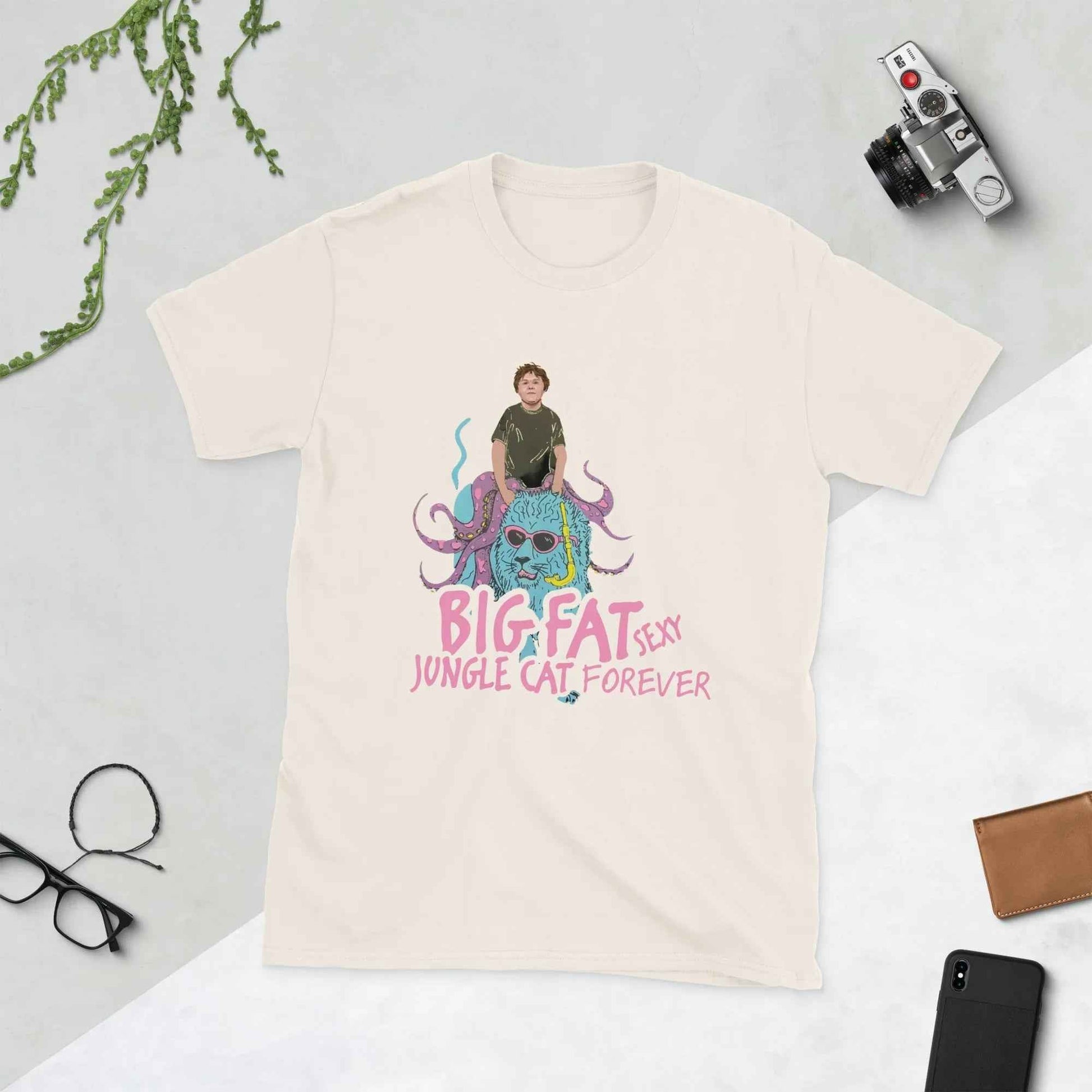 Lewis Capaldi T-Shirt | Big Fat Sexy Jungle Cats Graphic Tee T-shirt Alcyone213k