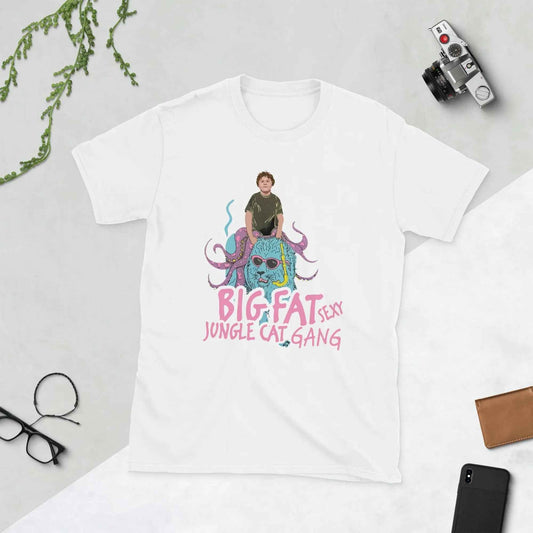 Lewis Capaldi T-Shirt | Big Fat Sexy Jungle Cats Gang Cotton Tee T-shirt Alcyone213k