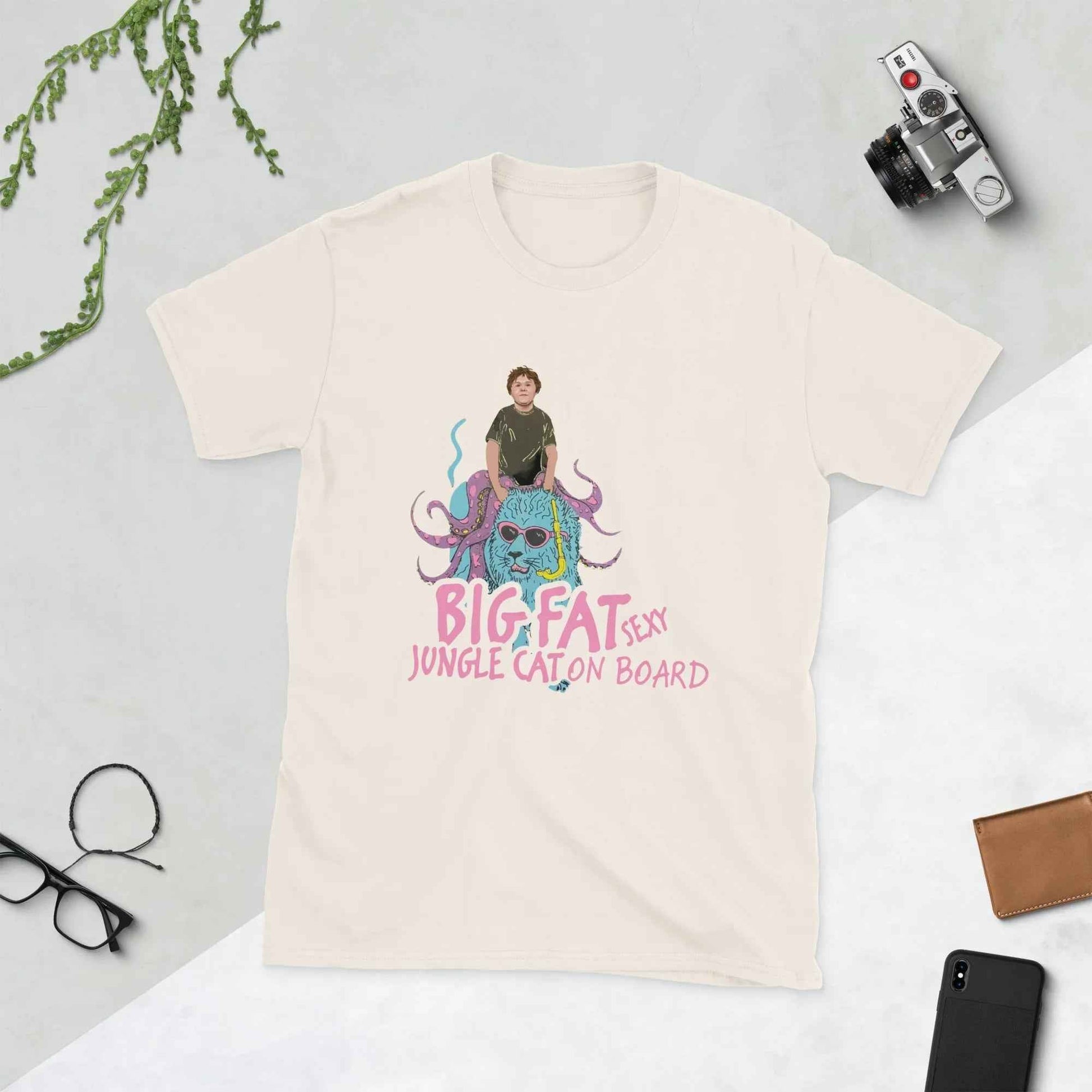 Lewis Capaldi T-Shirt | Big Fat Sexy Jungle Cats Unisex Cotton Tee T-shirt Alcyone213k