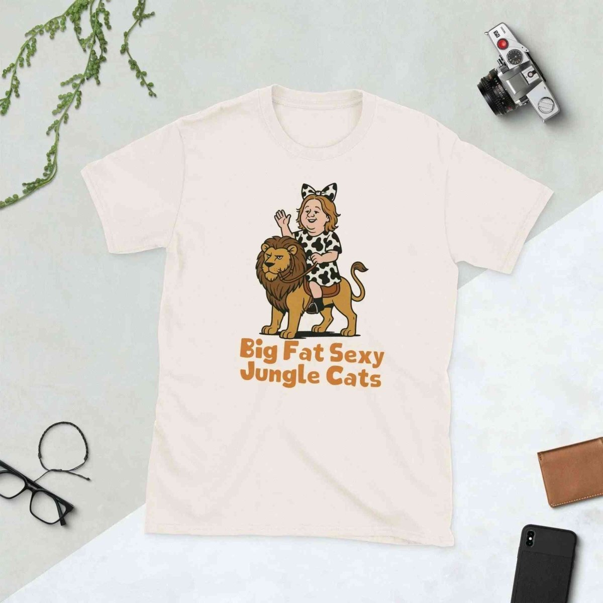 Lewis Capaldi "Big Fat Sexy Jungle Cats" Cotton T-Shirt | Unisex T-shirt Alcyone213k