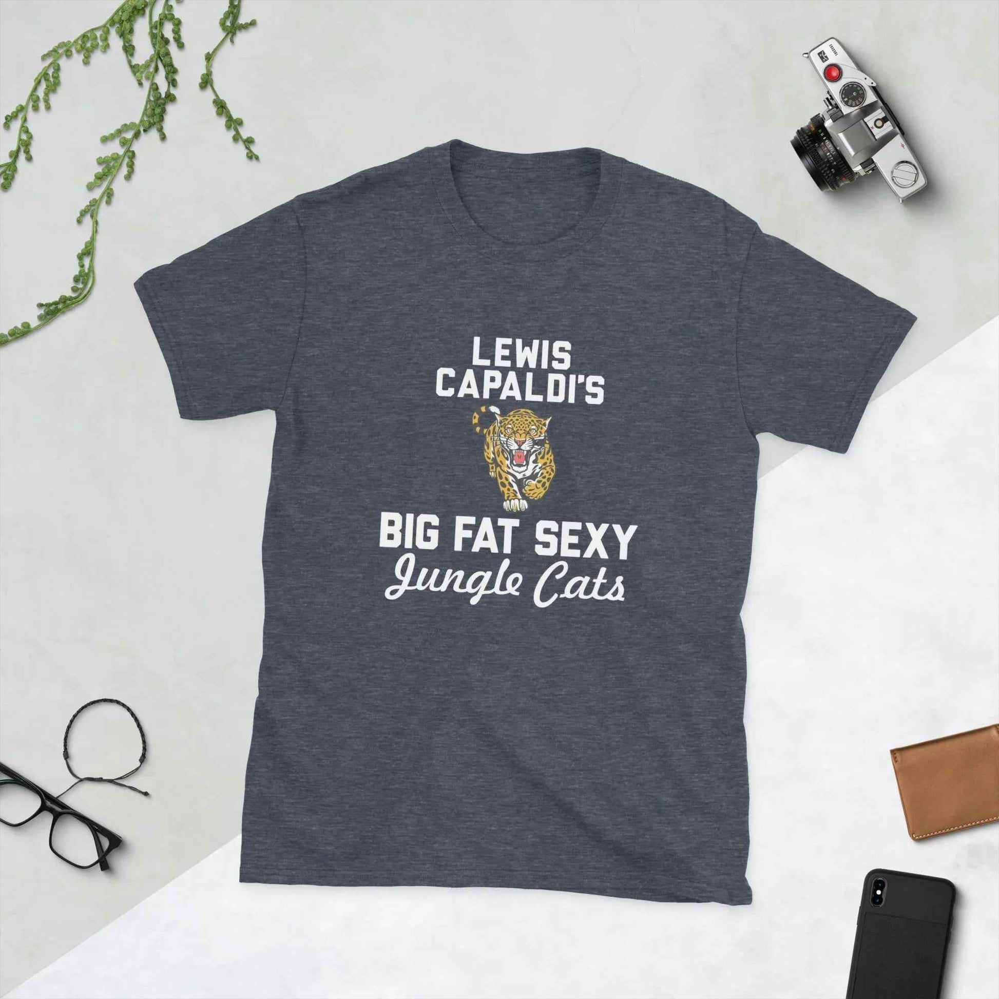Lewis Capaldi Big Fat Sexy Jungle Cats T-Shirt | 100% Cotton T-shirt Alcyone213k