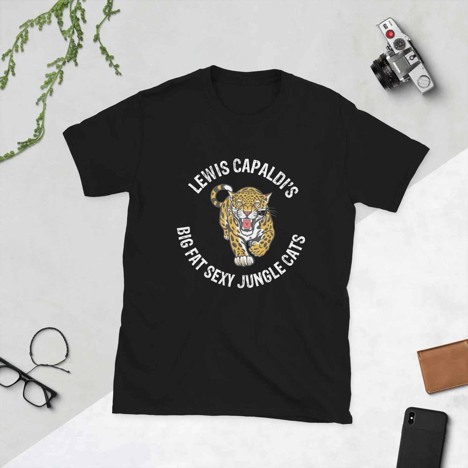 Lewis Capaldi Big Fat Sexy Jungle Cats T-Shirt | Sustainable Cotton T-shirt Alcyone213k
