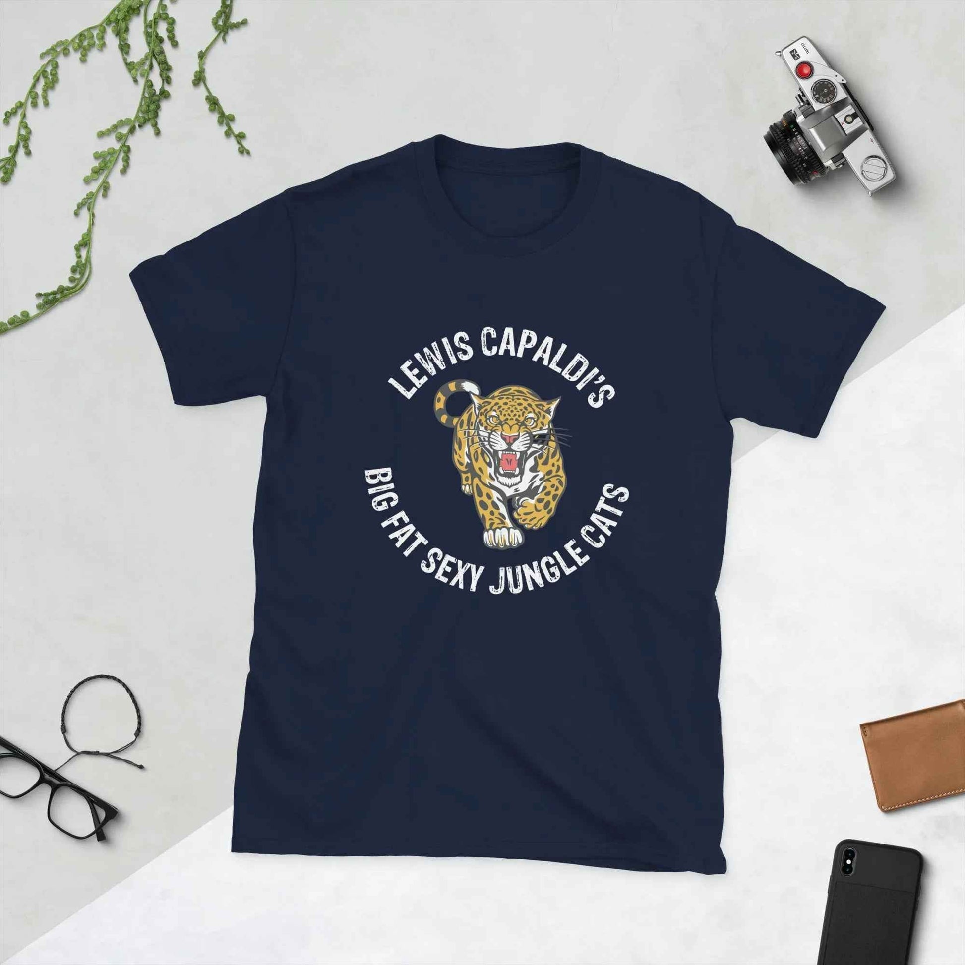 Lewis Capaldi Big Fat Sexy Jungle Cats T-Shirt | Sustainable Cotton T-shirt Alcyone213k