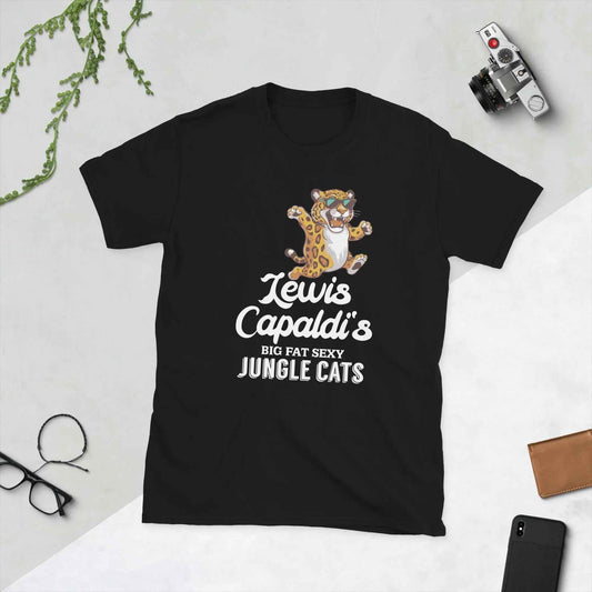 Lewis Capaldi 'Big Fat Sexy Jungle Cats' Cotton T-Shirt | Album Merch T-shirt Alcyone213k
