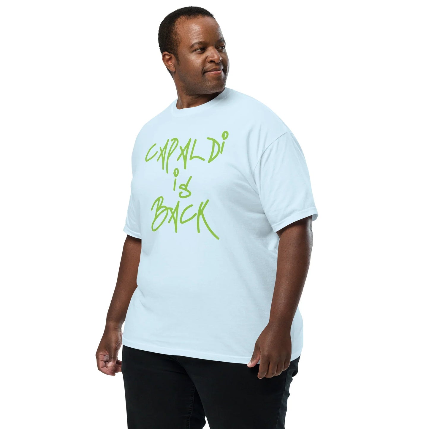Lewis Capaldi T-Shirt | 'Capaldi Is Back' Cotton Unisex Tee T-shirt Alcyone213k