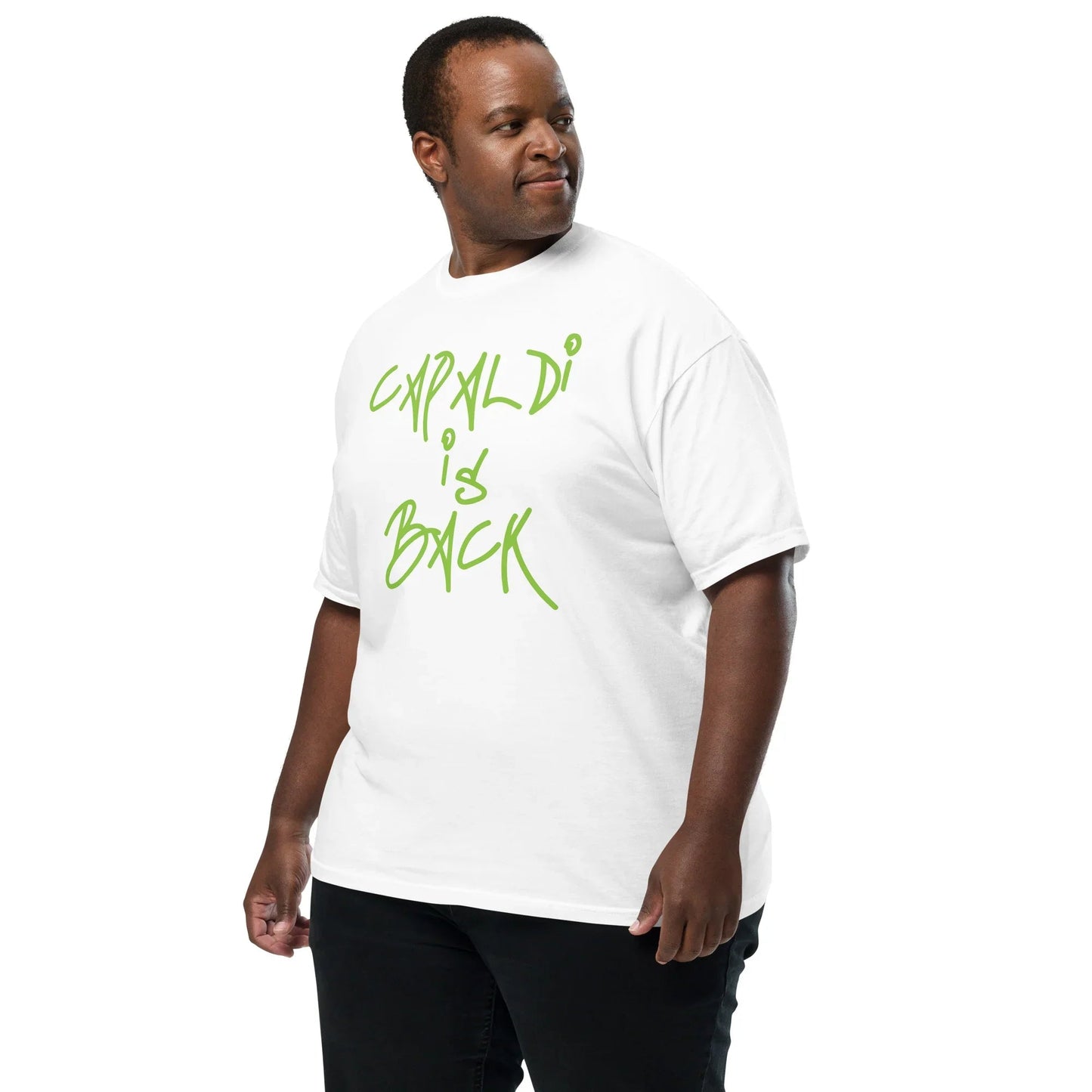 Lewis Capaldi T-Shirt | 'Capaldi Is Back' Cotton Unisex Tee T-shirt Alcyone213k