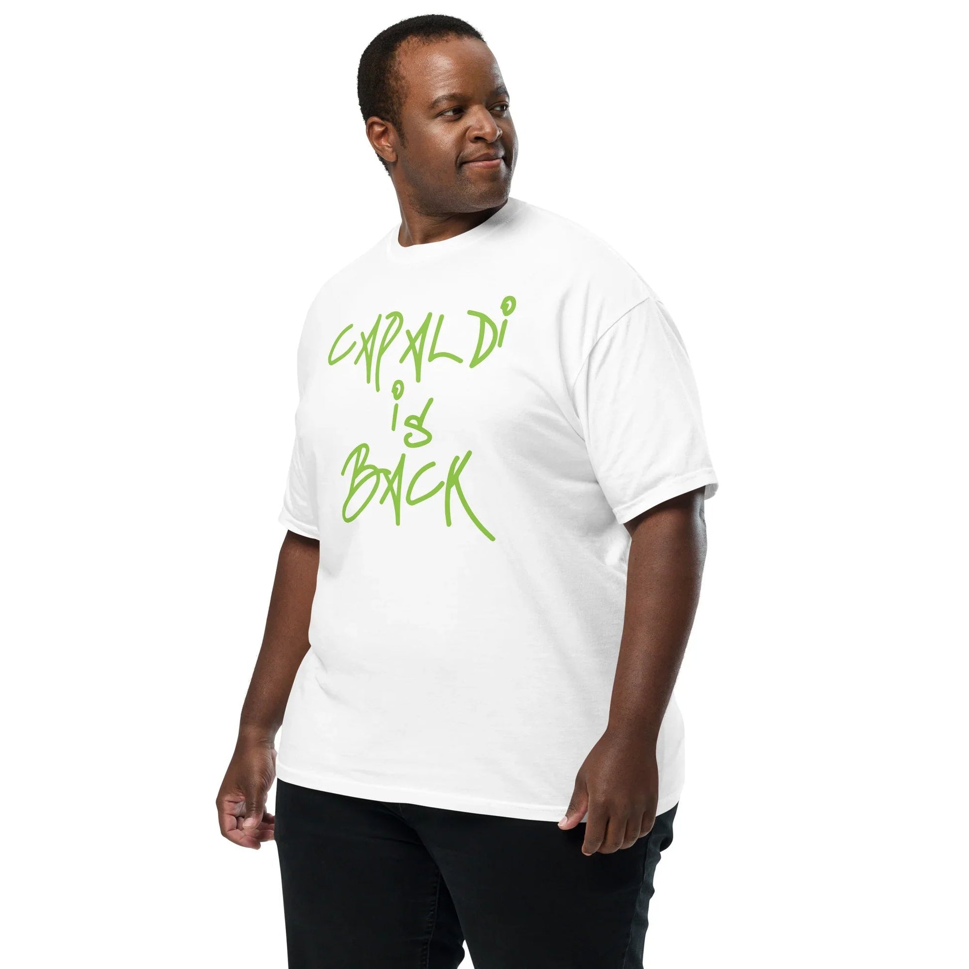 Lewis Capaldi T-Shirt | 'Capaldi Is Back' Cotton Unisex Tee T-shirt Alcyone213k