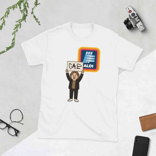 Lewis Capaldi T-Shirt | Unisex Cotton Short-Sleeve "Capaldi On A Aldi" Tee T-shirt Alcyone213k